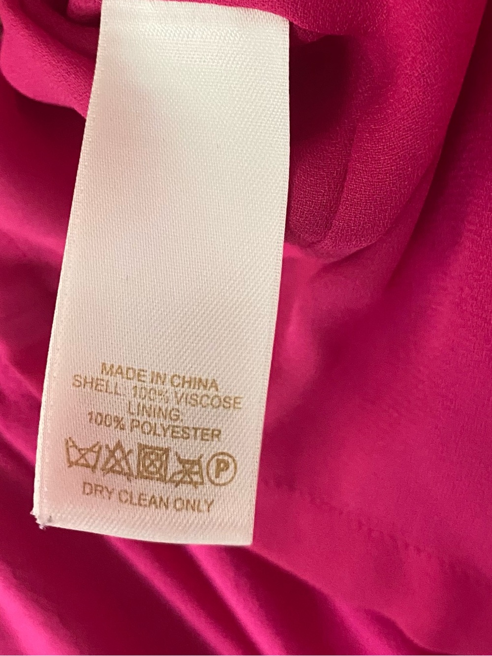 KATE SPADE NY Fluid Crepe Frill Fuchsia V-Neck Ruffle Sleeve Dress Size 6 - Picture 5 of 5